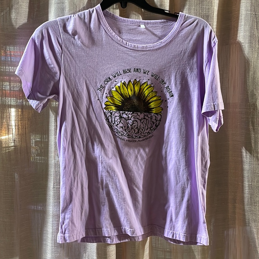 New Sunflower Purple T Shirt
